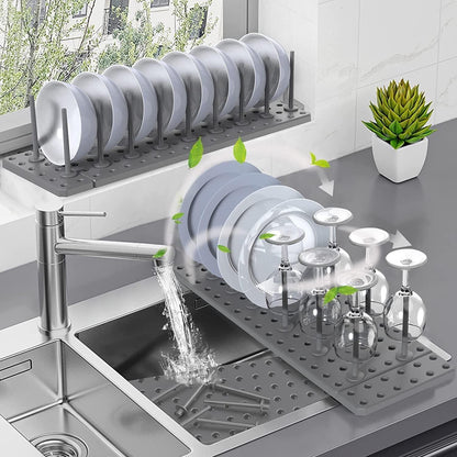 SmartShelf™ Dish Drying Kitchen Rack & Drawer Organizer