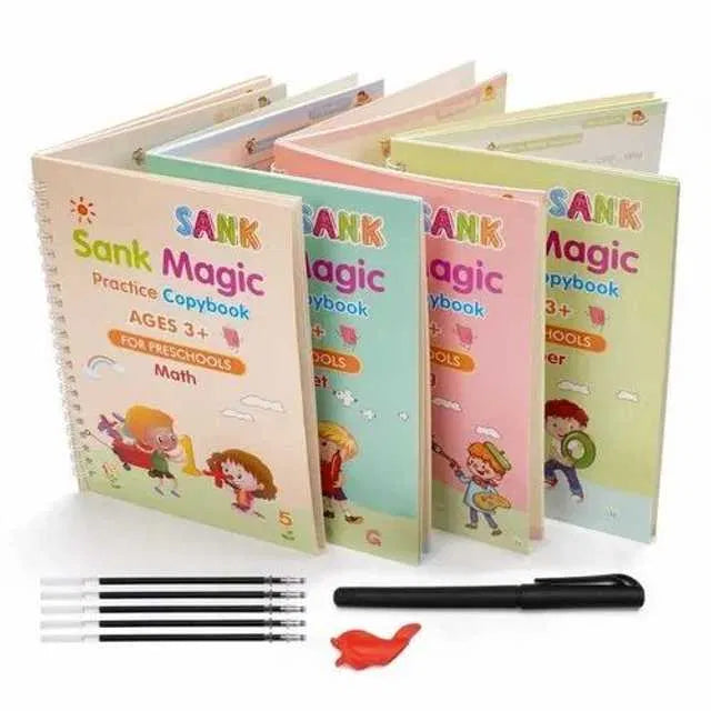 Reusable Magic Practice Copybook Set for Kids