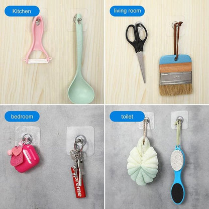 SmartShelf™ Heavy-Duty Drill-Free Adhesive Screw Wall Hook (Pack of 20)