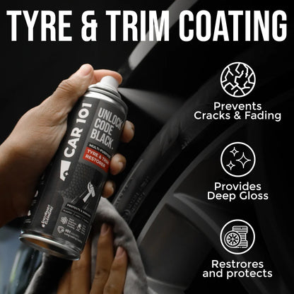 CAR 101™ Tyre & Trim Restorer Spray Coating ( pack of 1)