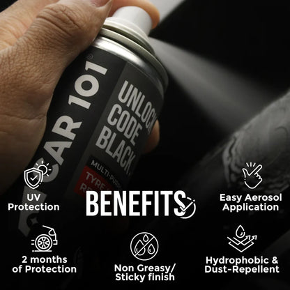 CAR 101™ Tyre & Trim Restorer Spray Coating ( pack of 1)