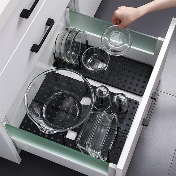 SmartShelf™ Dish Drying Kitchen Rack & Drawer Organizer