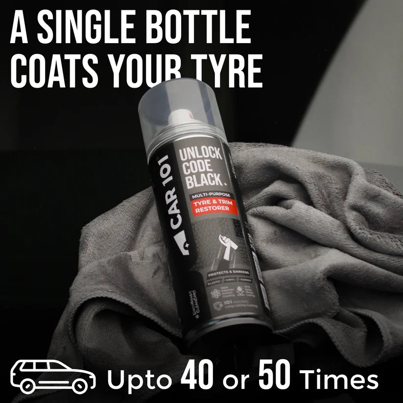 CAR 101™ Tyre & Trim Restorer Spray Coating ( pack of 1)