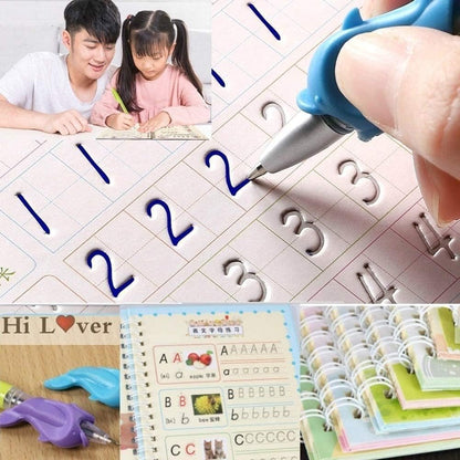 Reusable Magic Practice Copybook Set for Kids